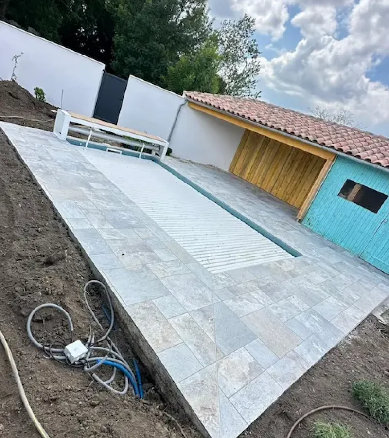 Réalisation de terrasse par HBC Design, carreleur à Saint Sulpice de Royan